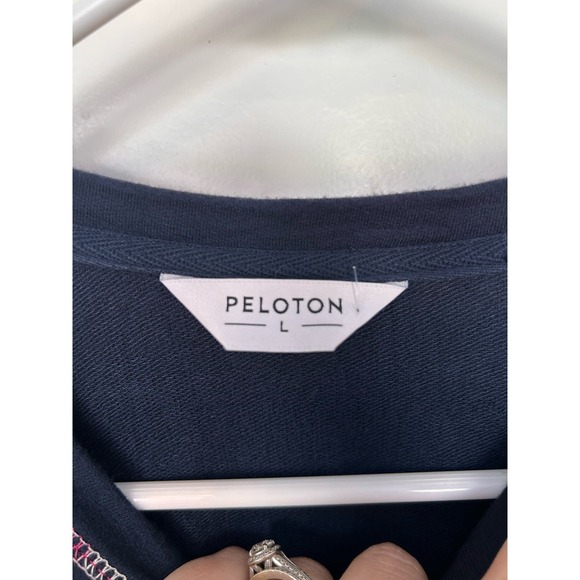Peloton Women's‎ Sleepover Sweatshirt Top Long Sleeve Navy Blue Size Large - Picture 11 of 13